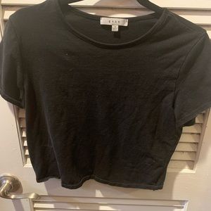 Black crop top